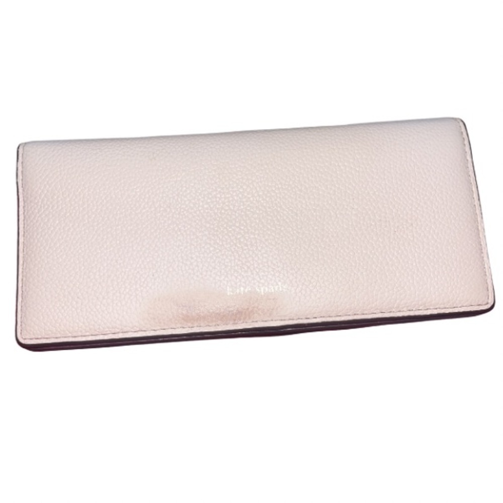 Kate Spade Margaux Slim Bifold Continental Wallet - Pink/Cherry - Picture 2 of 14